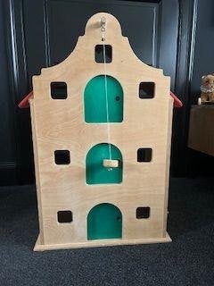 Houten speelpakhuis 70 x 45 x 25, Ophalen, Zo goed als nieuw