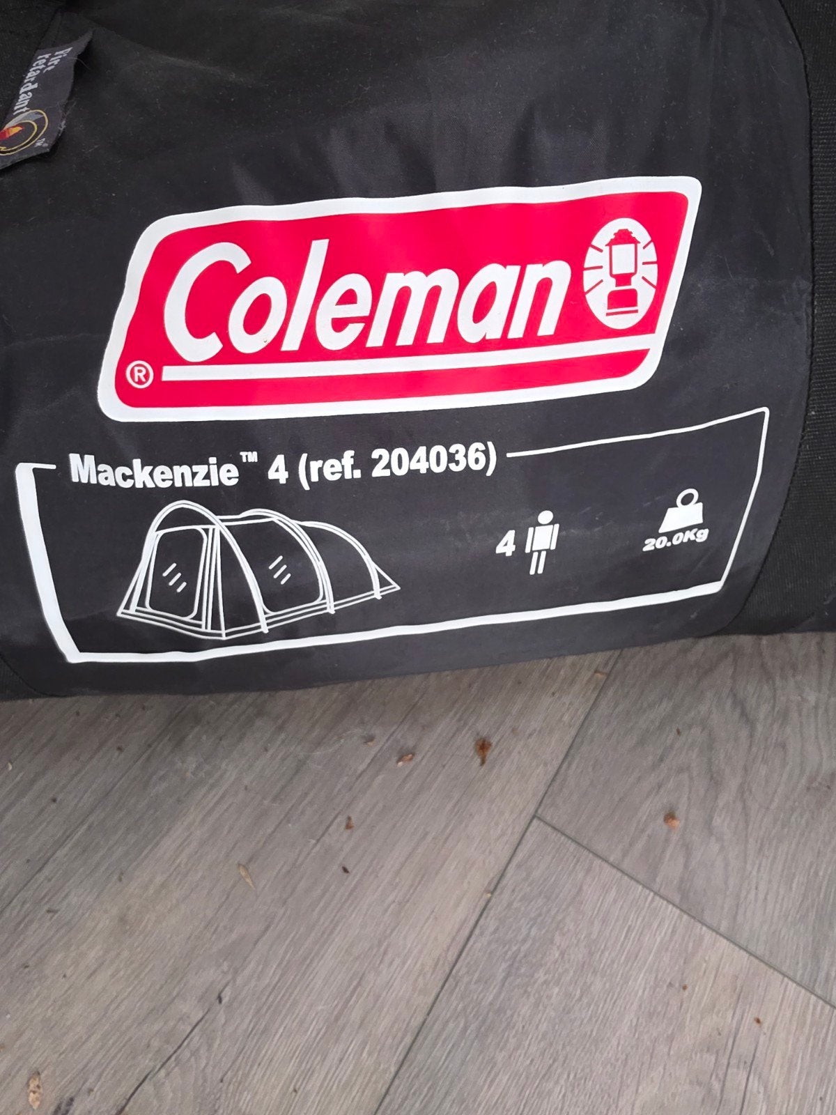 Coleman Mackenzie 4 persoons tent met luifel - waterdicht, Ophalen, Gebruikt