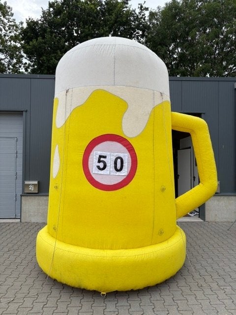 ( 2 ) Grote Bierpul 3,5 meter hoog met cijfers 00-99, Ophalen, Gebruikt, Versiering, Abraham of Sarah
