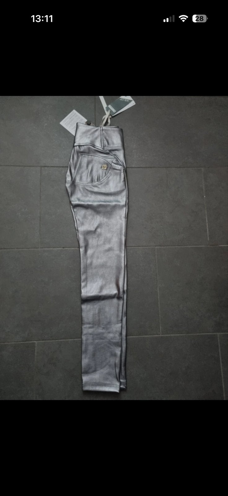 Freddy WR.UP Skinny Broek Zilver Maat S, Nieuw, Ophalen of Verzenden, Maat 36 (S), Lang