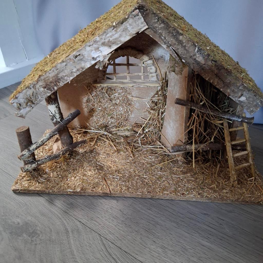 Knusse kerststal Teab, Ophalen of Verzenden, Zo goed als nieuw