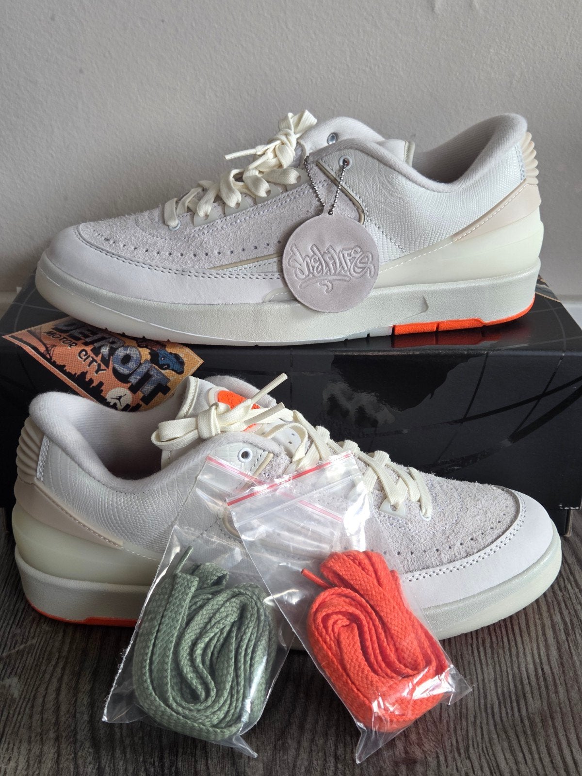 Nike Air Jordan 2 Retro Low SP White Sail Maat 42.5 Nieuw, Wit, Nieuw, Ophalen of Verzenden, Sneakers of Gympen