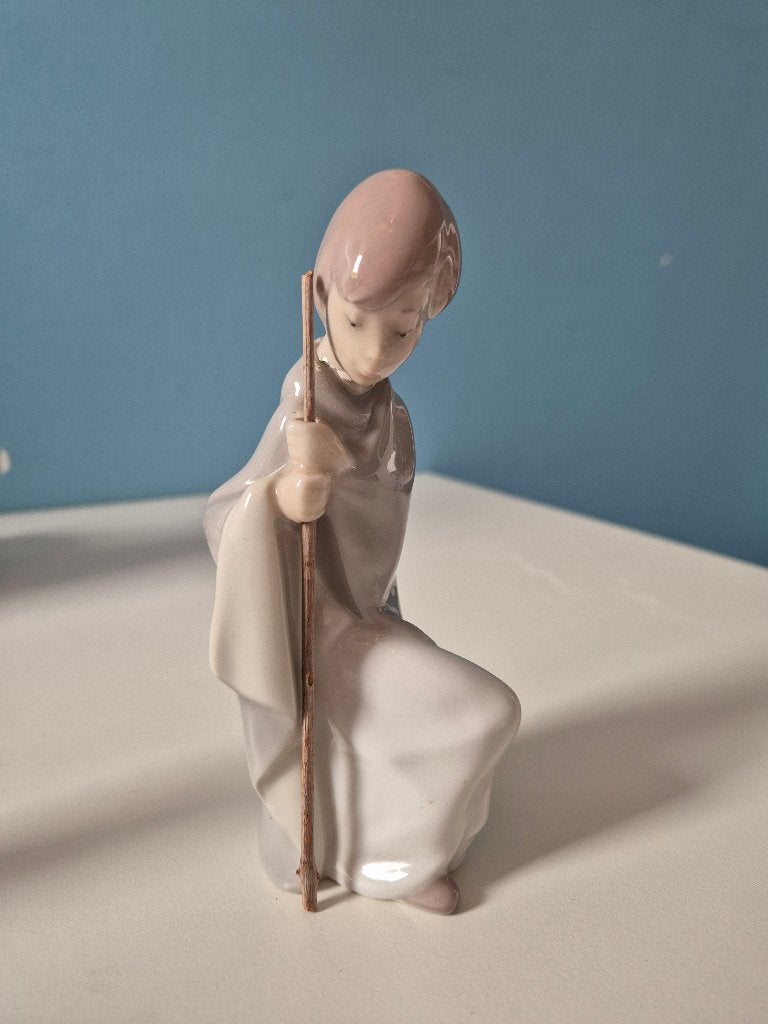 Lladro beeldje van een herder, Ophalen, Gebruikt, Mens