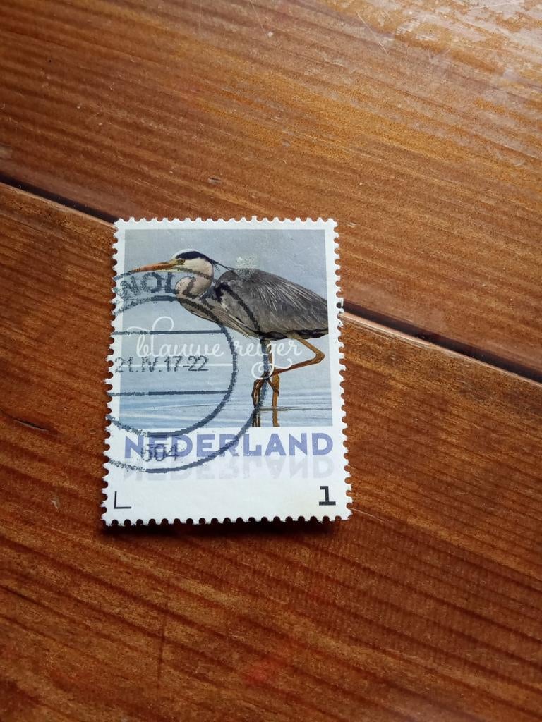 Blauwe Reiger (gestempeld), Ophalen of Verzenden