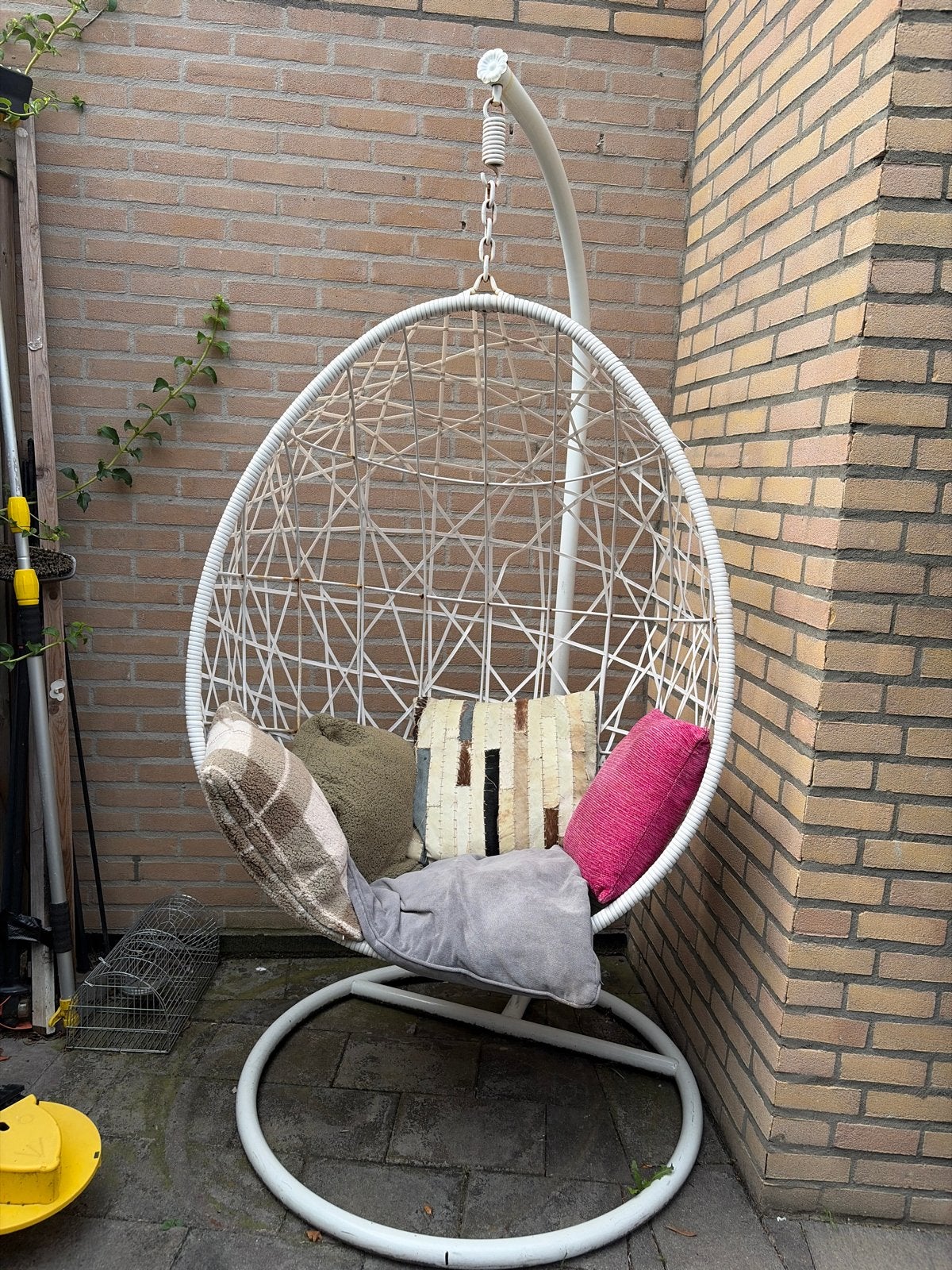 Gebruikte Schommel Ei Stoel - Kan nog jaren mee!, Ophalen, Gebruikt, Metaal