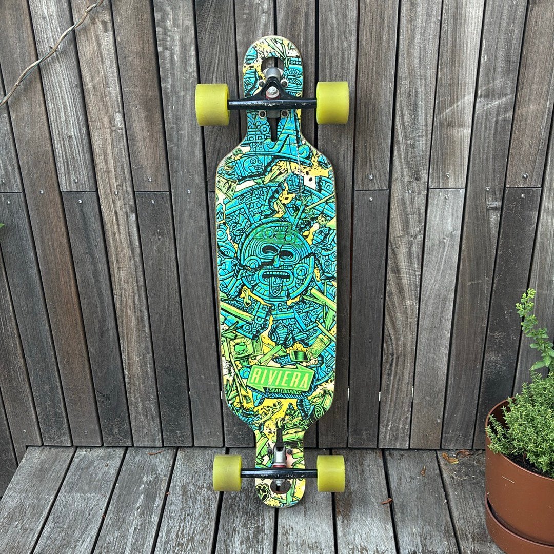Riviera longboard Mayan Myth drop through voor kinderen, Ophalen, Gebruikt, Overige typen, Longboard