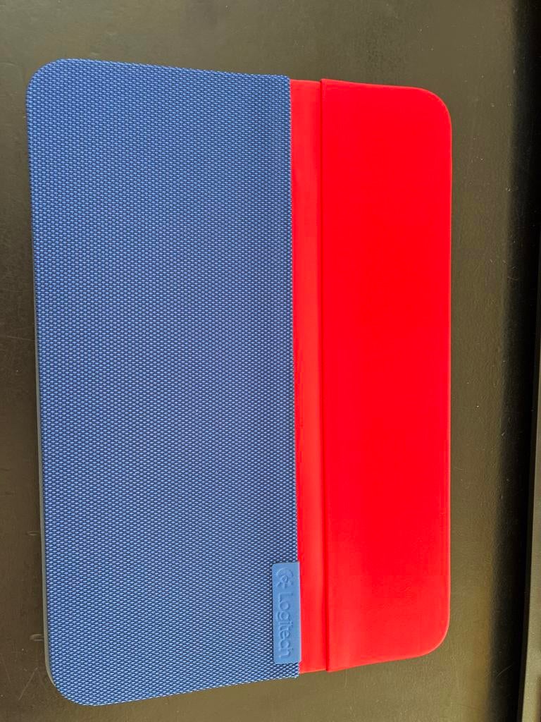 Logitech AnyAngle iPad mini hoes blauw/rood, Ophalen of Verzenden, Nieuw, 7 inch of minder, Bescherming voor- en achterkant