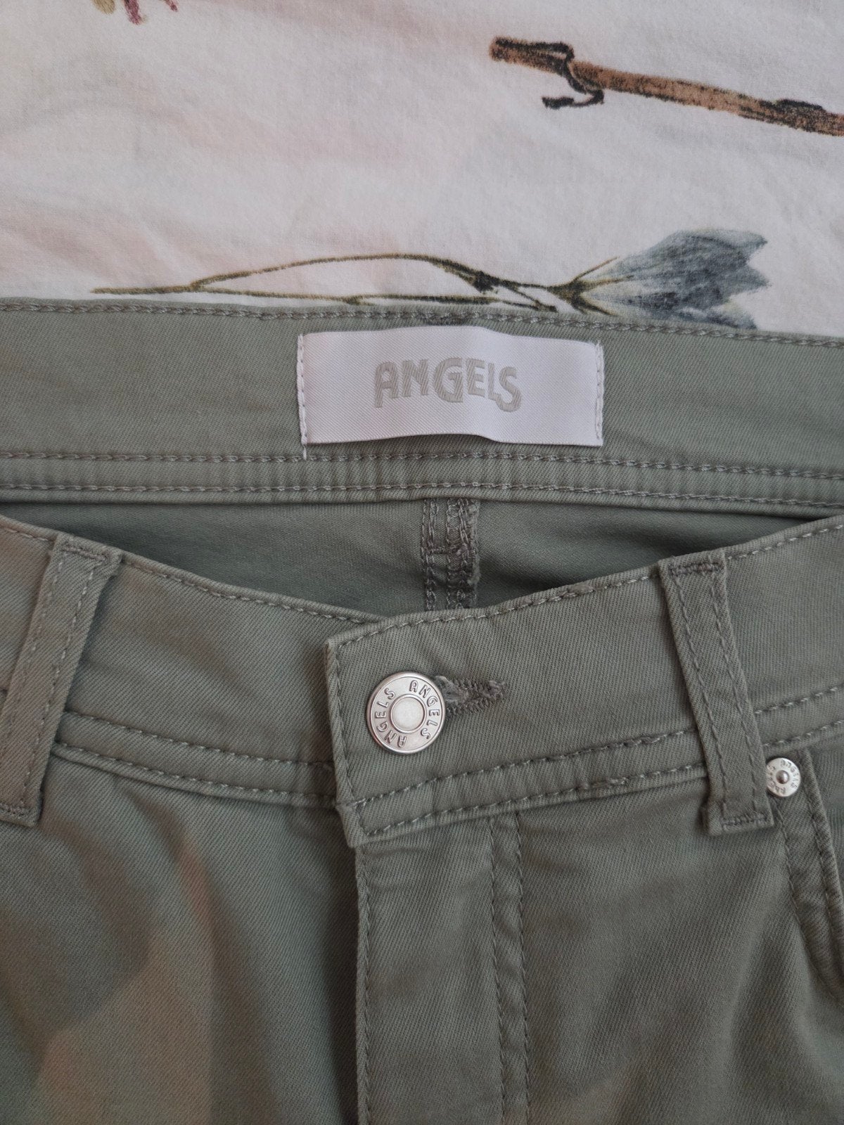 ANGELS Ornella 7/8 broek groen mt. 38, Maat 38/40 (M), Nieuw, Ophalen of Verzenden, Angels
