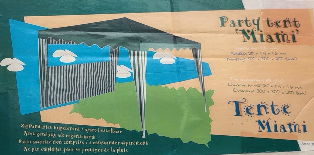 Partytent / Paviljoen, Ophalen, Opvouwbaar, Partytent, Minder dan 4 meter