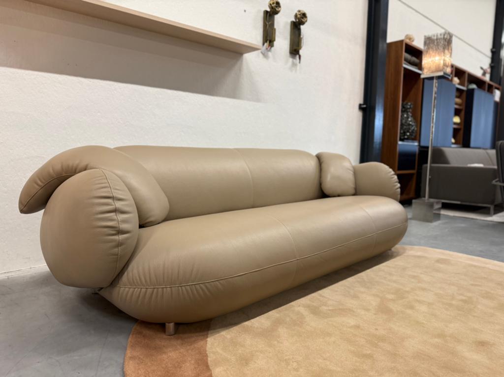 Nieuw Leolux Pulla Bank 3,5 zits Negev leer Seco Design 270, 250 tot 300 cm, Leolux, Nieuw, Ophalen of Verzenden