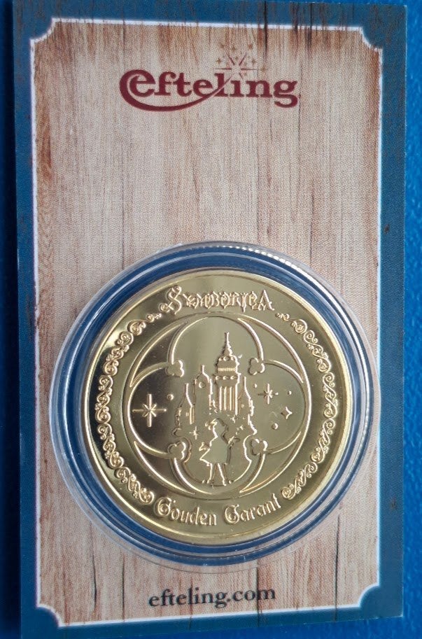 Efteling Penning Symbolica ‘Gouden Garant’, Verzenden, Overige materialen