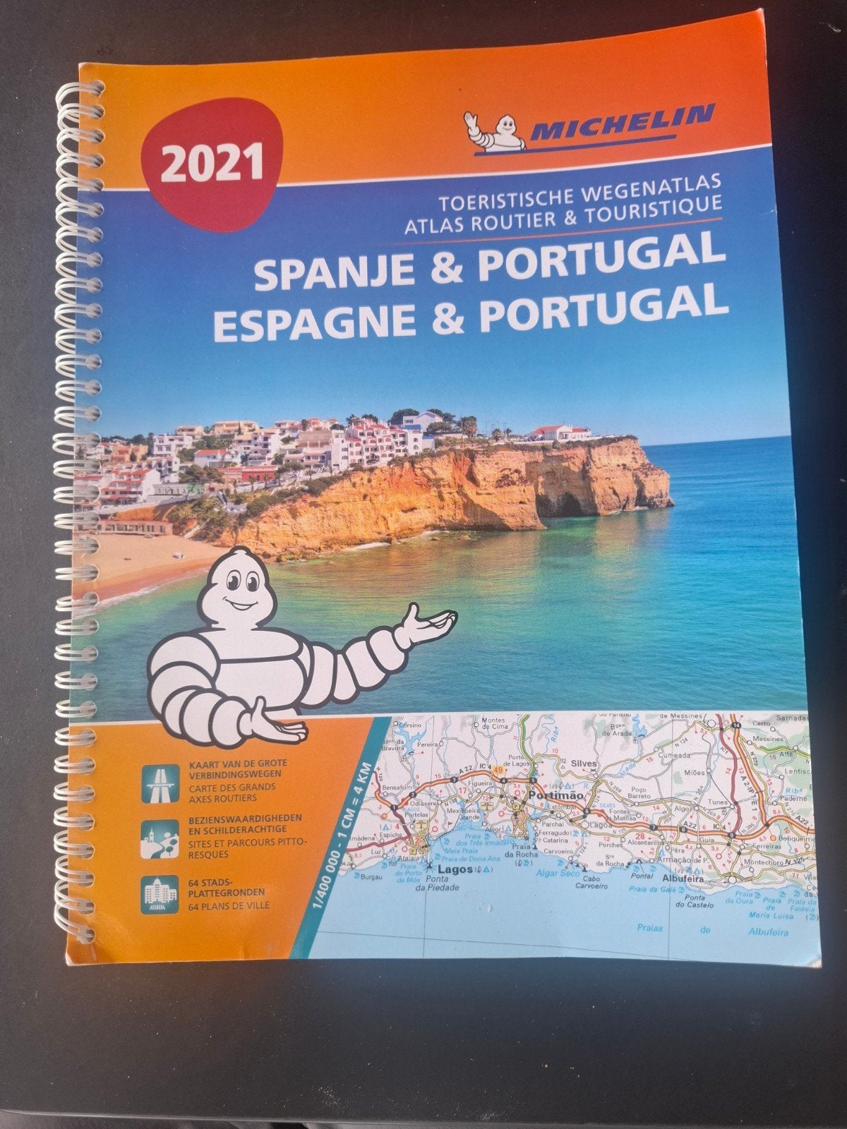 Michelin Wegenatlas Spanje Portugal 2021, Boeken, Overige atlassen, Spanje, 2000 tot heden, Ophalen of Verzenden