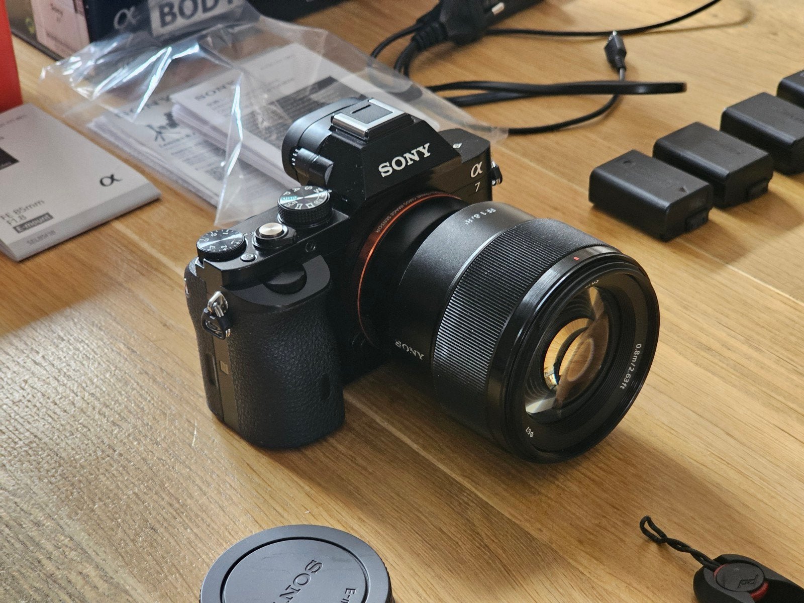 Sony A7 Full Frame Camera [8988 clicks] Sony 85mm 1.8 lens, Zo goed als nieuw, 24 megapixels, Handmatige focus, Sony
