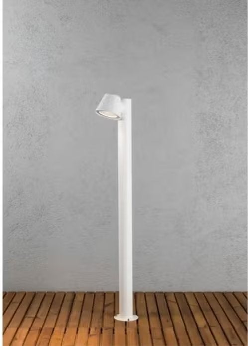 ZGAN! Konstsmide Trieste lamp staand 100 cm matwit €39,99, Huis en Inrichting, Lampen | Vloerlampen, Ophalen of Verzenden, Zo goed als nieuw