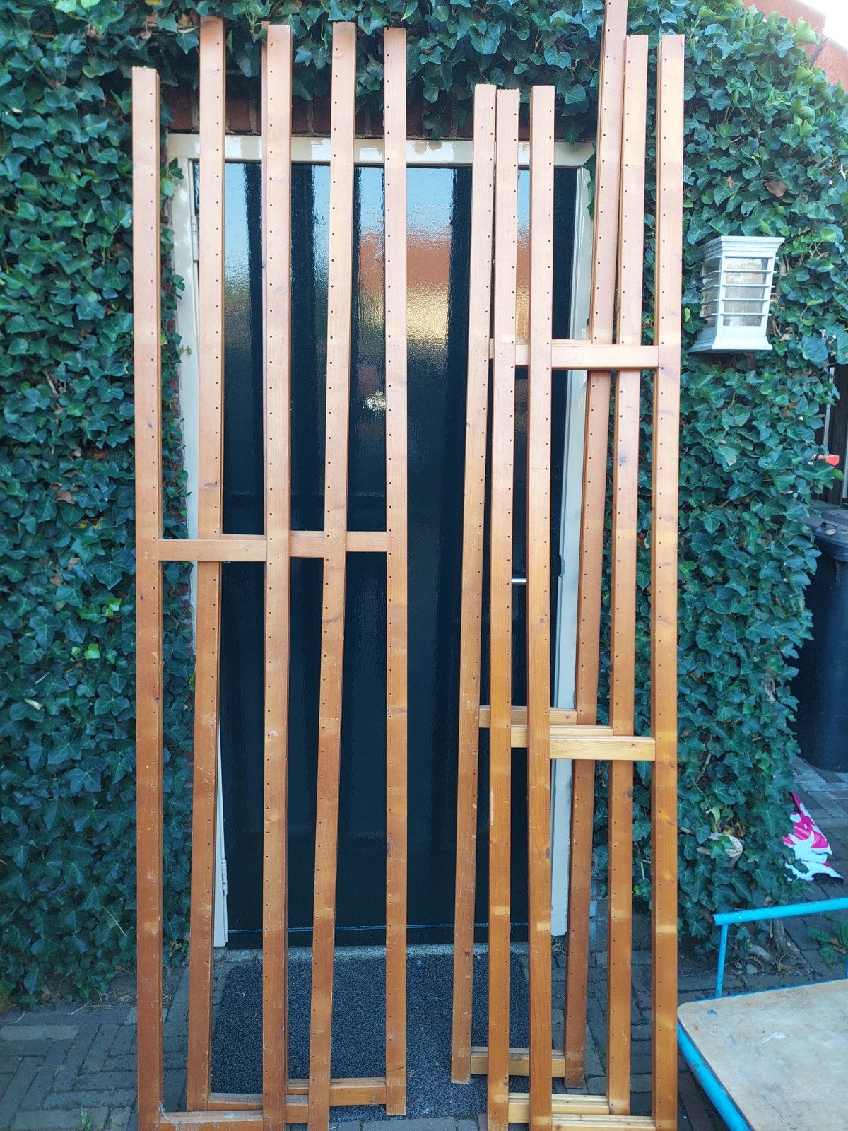 6 Lundia staanders 217x30., Ophalen, Gebruikt, Overige typen, 200 tot 250 cm