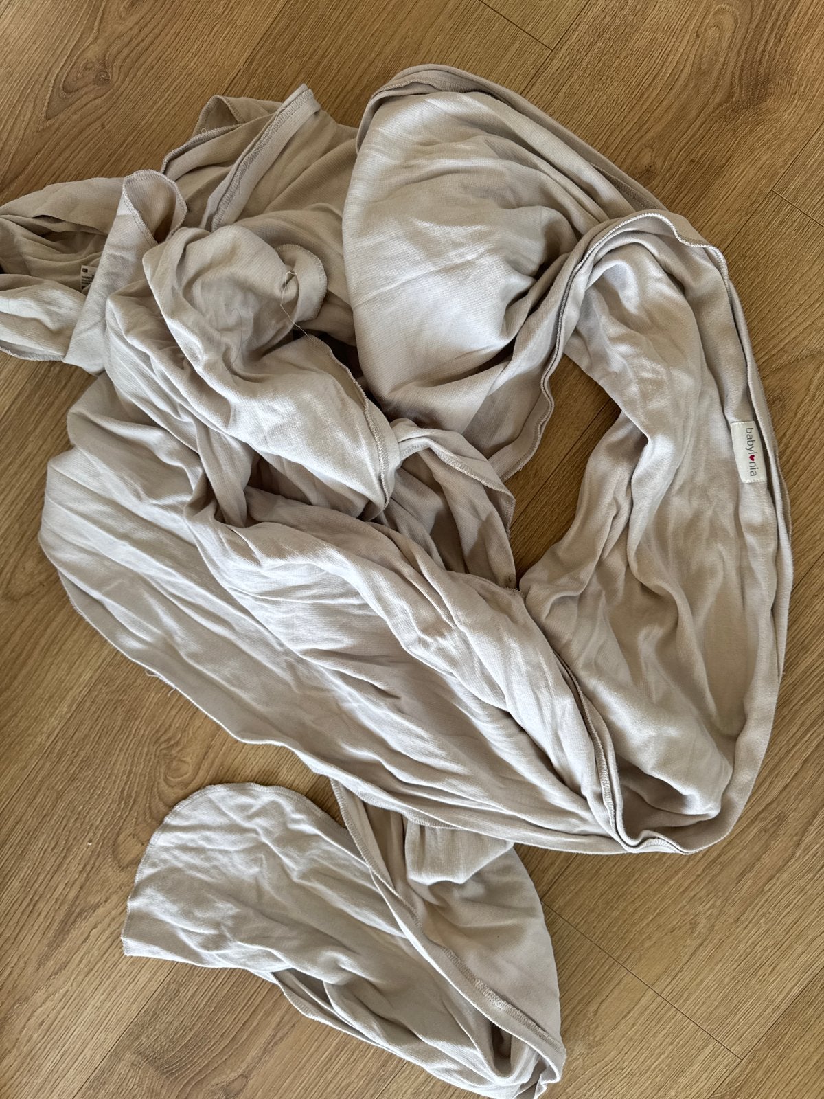Babylonia Tricot-Slen Organic Draagdoek - Beige, Overige merken, Draagdoek, Gebruikt, Ophalen of Verzenden