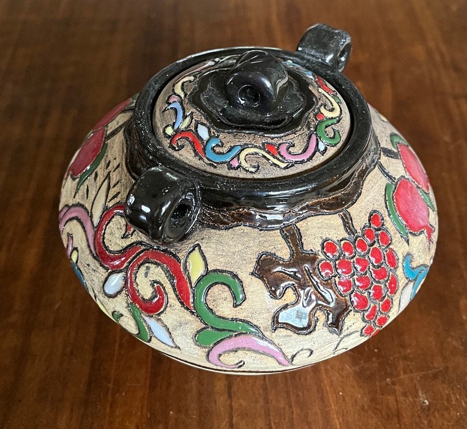 Keramiek potje met deksel, Antiek en Kunst, Antiek | Keramiek en Aardewerk, Ophalen of Verzenden