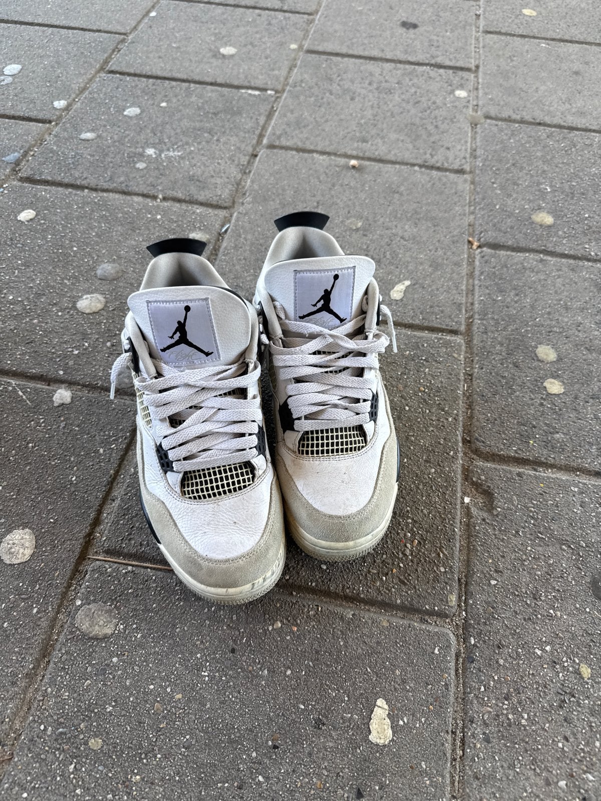Jordan 4 Retro Maat 42, Kleding | Heren, Schoenen, Ophalen of Verzenden, Gedragen, Wit, Sneakers of Gympen