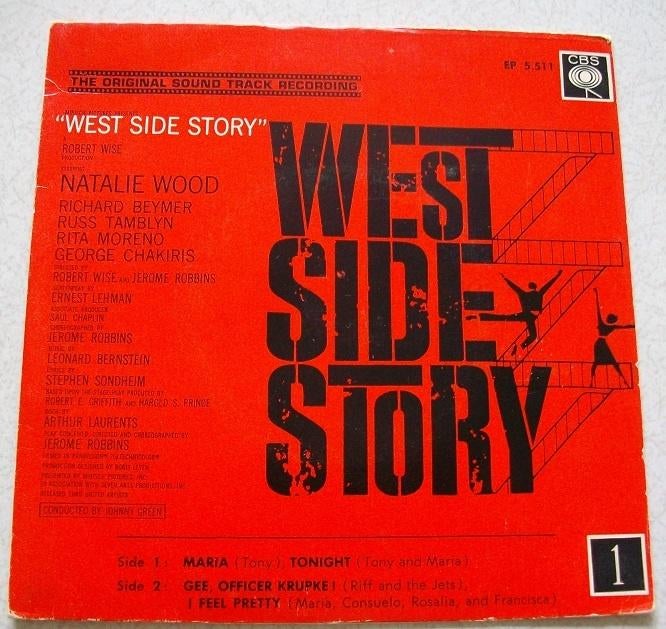 West Side Story EP met o.a. Maria, Cd's en Dvd's, Vinyl Singles, Ophalen of Verzenden, Zo goed als nieuw, Filmmuziek en Soundtracks