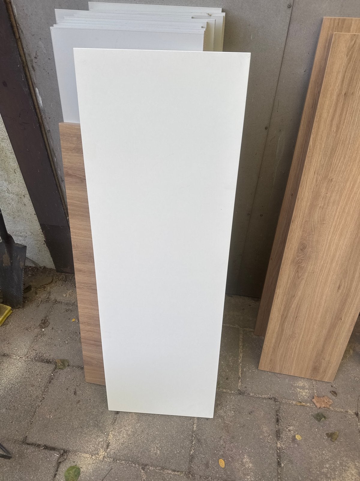 Restpartij 9 witte meubelplaten 120x40cm, 22mm dik, Ophalen, Gebruikt, Overige materialen, 20 tot 50 mm