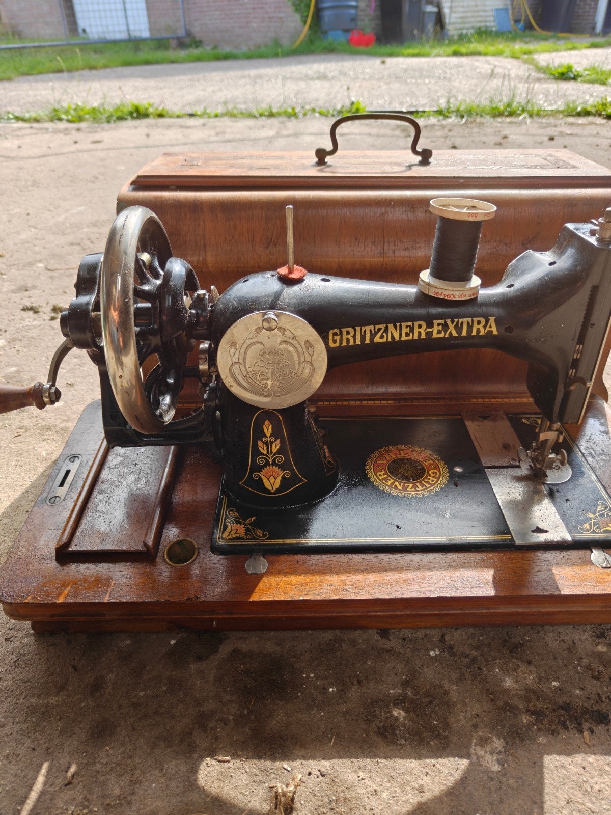 Gritzner extra naai machine niet werken, Ophalen