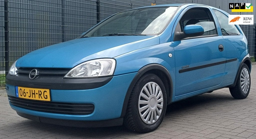 Opel Corsa 1.2-16V Comfort, Auto's, Voorwielaandrijving, Gebruikt, 31 €/maand, Blauw