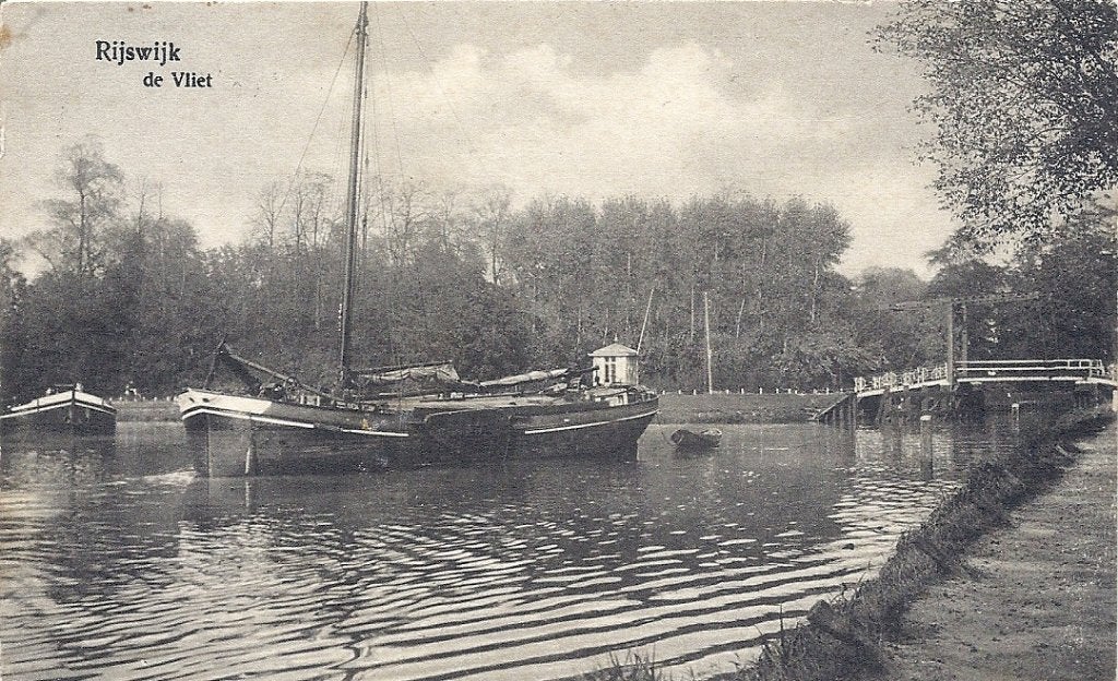 Rijswijk De Vliet met Boot 1930, Verzenden, 1920 tot 1940, Gelopen, Zuid-Holland