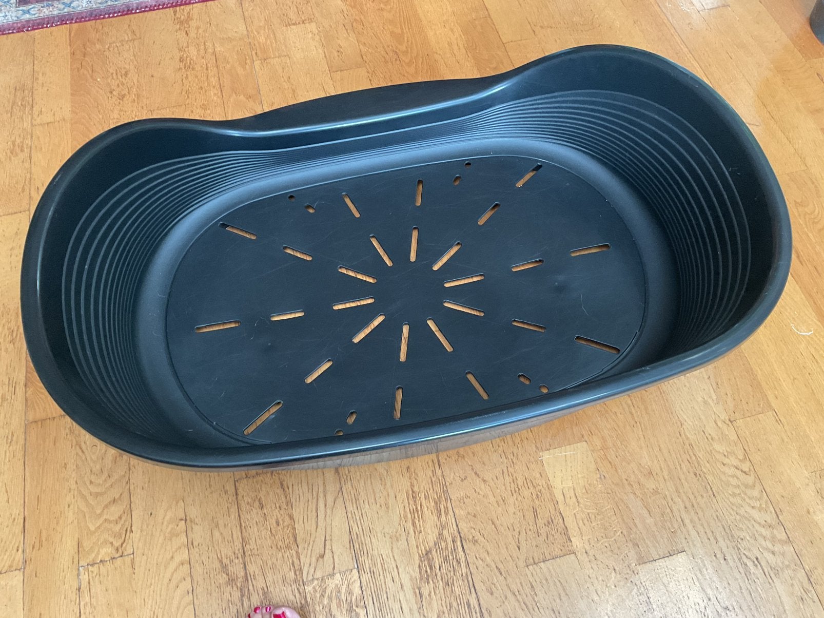 Hardplastic zwarte hondenmand, Ophalen, Gebruikt, Overige