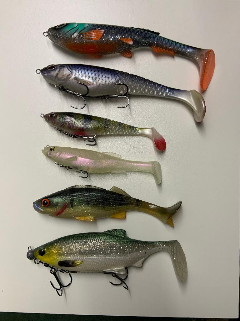 Diverse snoek shads, Watersport en Boten, Hengelsport | Roofvissen, Ophalen of Verzenden, Zo goed als nieuw, Overige typen