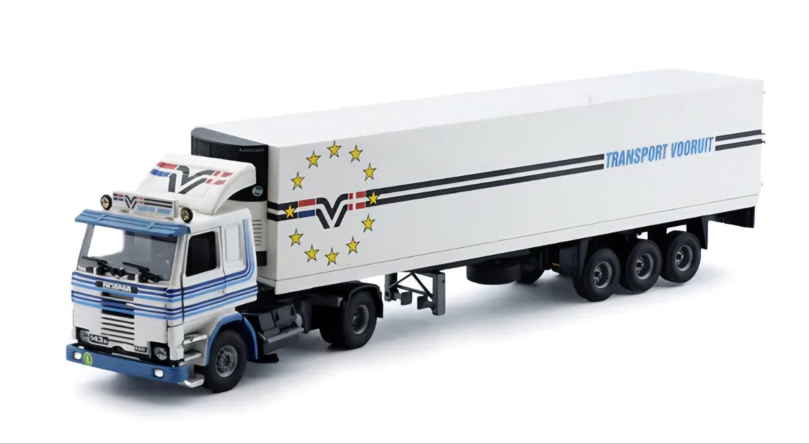 Tekno Scania 143M Transport Vooruit, Ophalen of Verzenden, Zo goed als nieuw, Bus of Vrachtwagen, Tekno