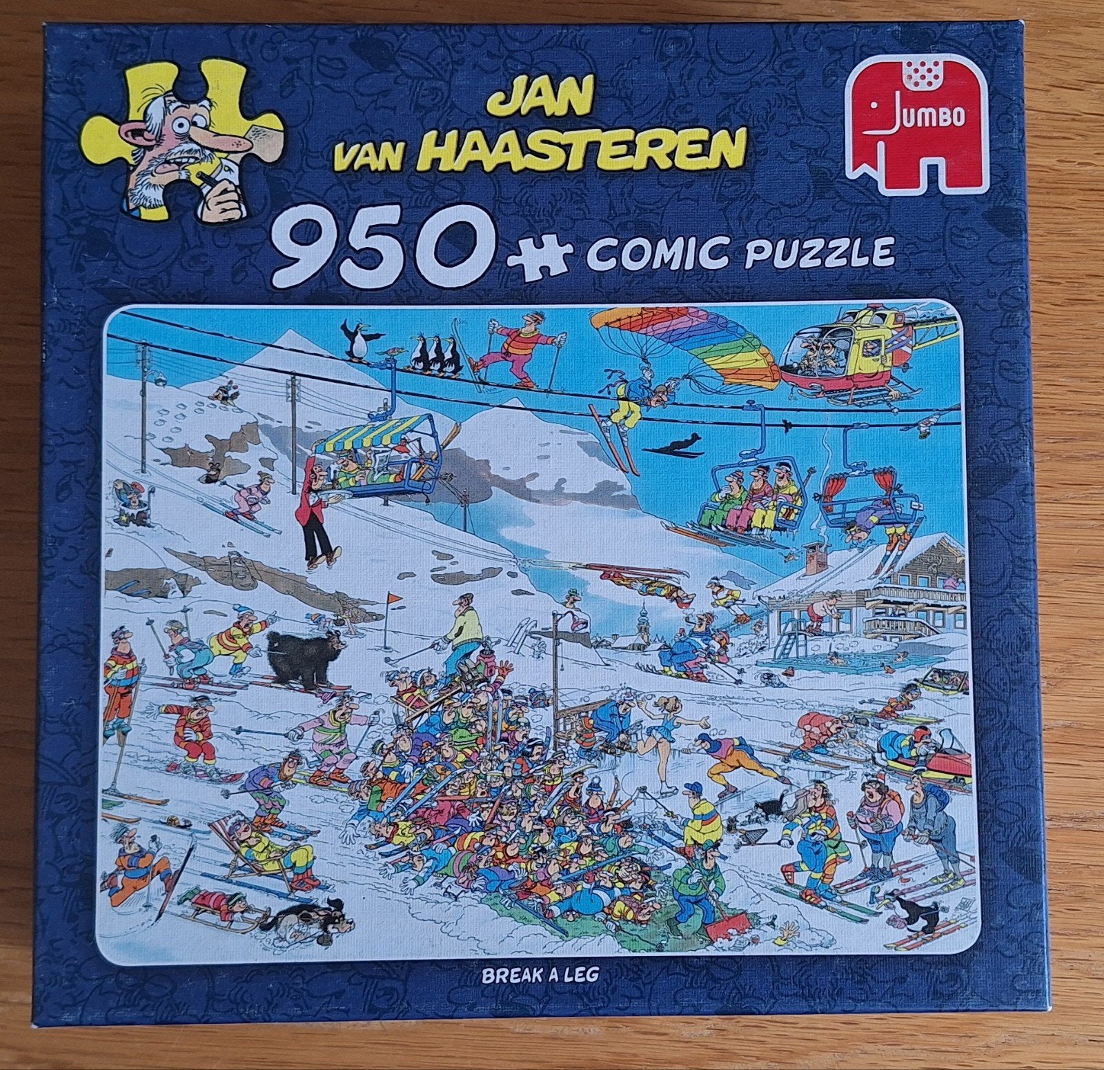 Jan van Haasteren puzzel: Wintersport, Ophalen of Verzenden, 500 t/m 1500 stukjes, Zo goed als nieuw, Legpuzzel