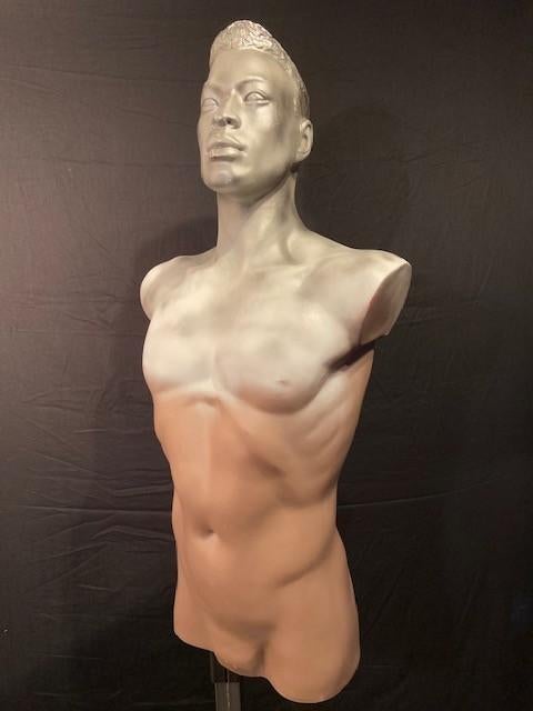 Vintage handgemaakte mannequin mannen torso, Aad Verboom, Ophalen of Verzenden