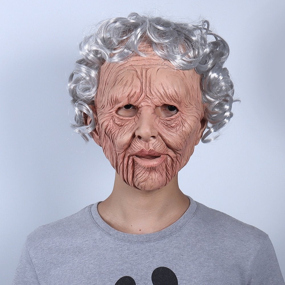 Oma Gezicht Masker Latex Heren Vrouwen Dames Vrouw, Hobby en Vrije tijd, Feestartikelen, Verzenden, Nieuw, Feestartikel, Overige