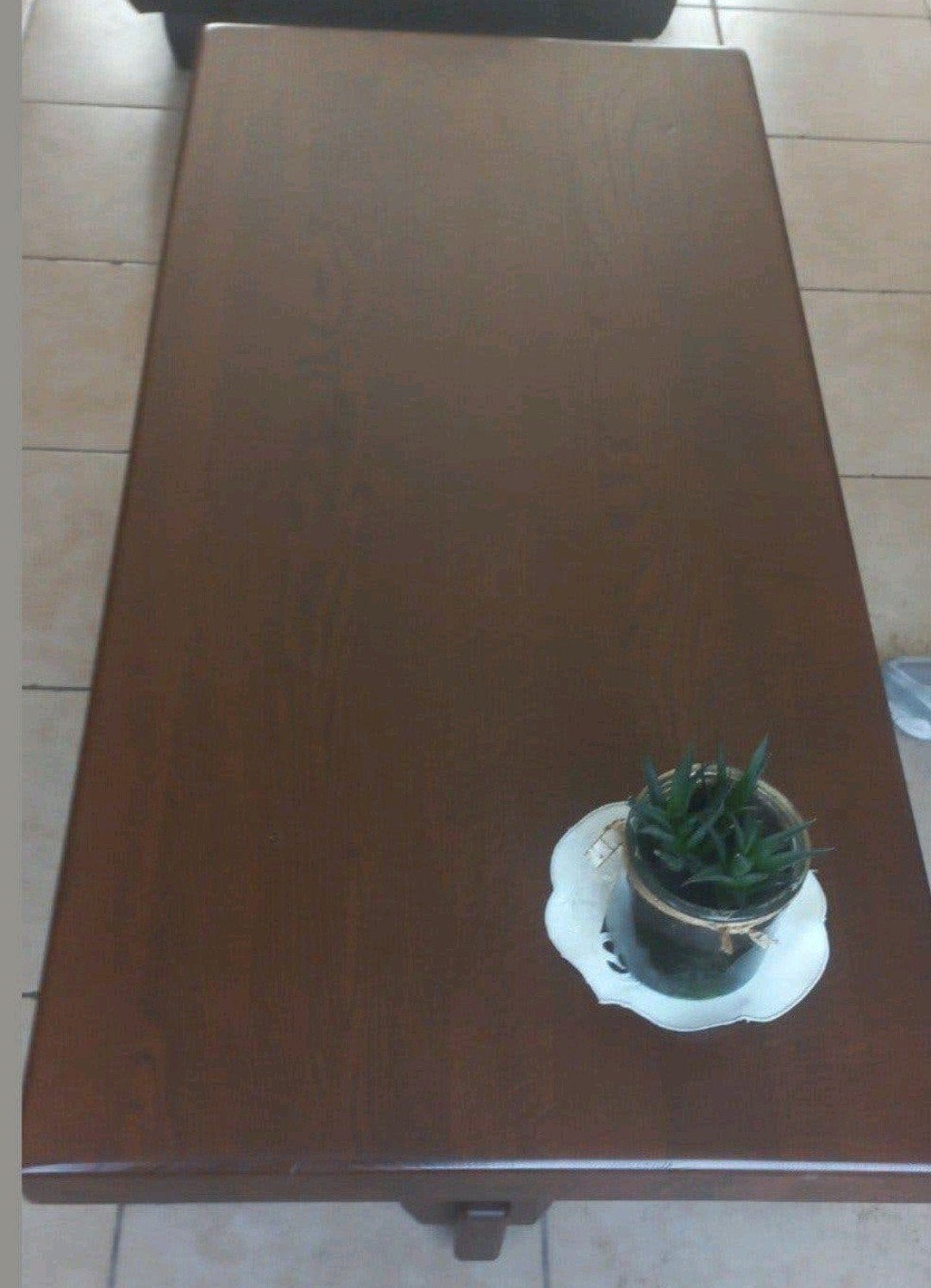 Massief Eiken tafel, Huis en Inrichting, Tafels | Salontafels, Ophalen, 50 – 75, Gebruikt, 100 tot 150 cm