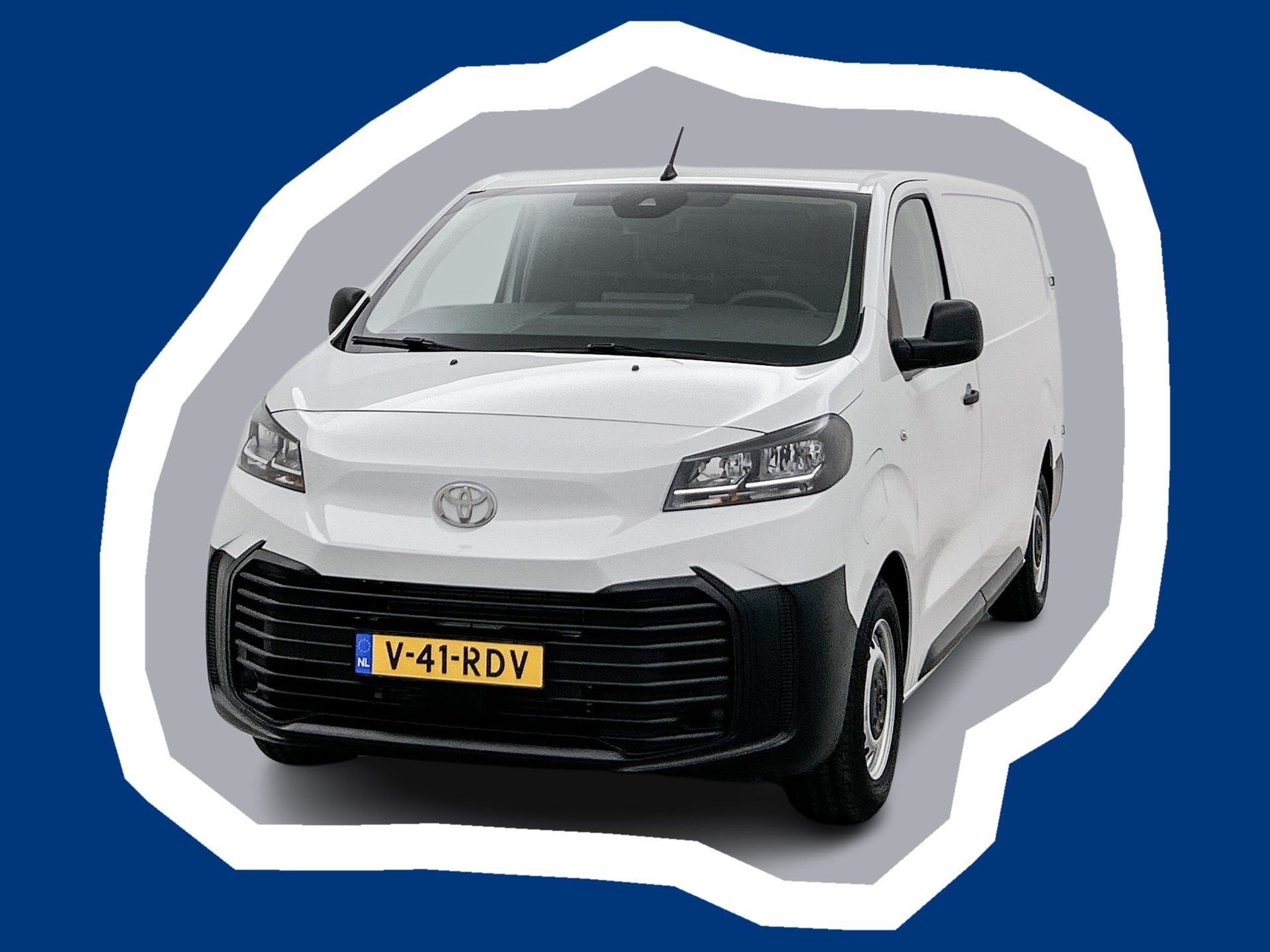 Toyota PROACE Electric Worker Comfort Standard Range L2 50 k, Auto's, Gebruikt, Zwart, Parkeersensor, Wit