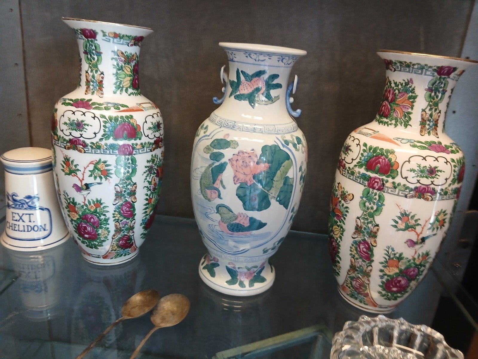 Set van 3 antieke Chinese vazen, Ophalen
