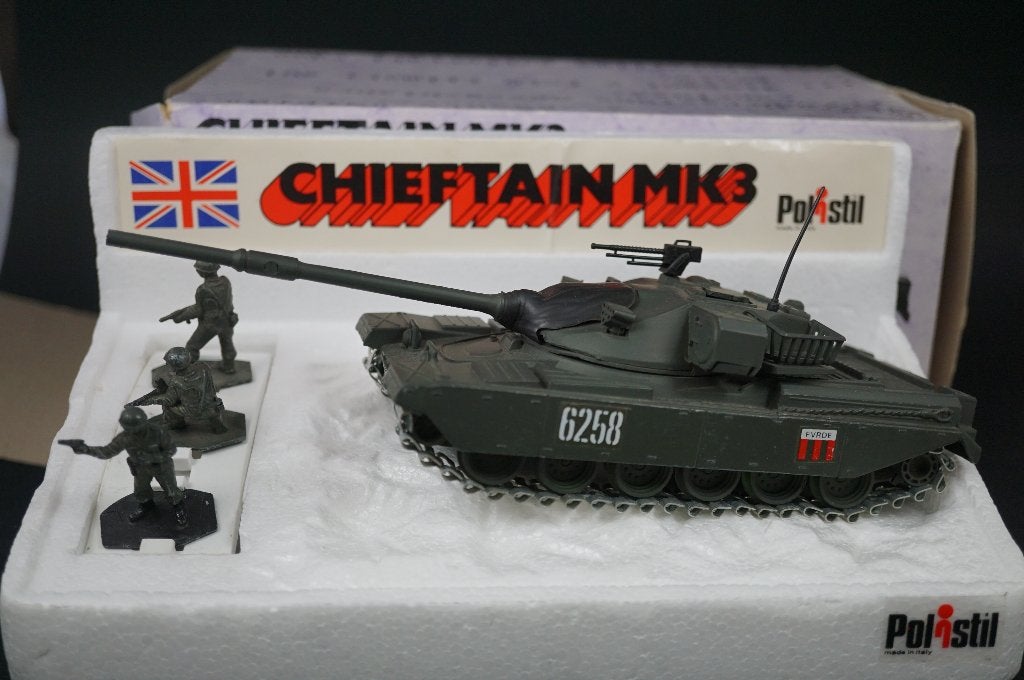 Polistil Chieftain tank - 1/50 - TOP vintage - boxed, Ophalen of Verzenden