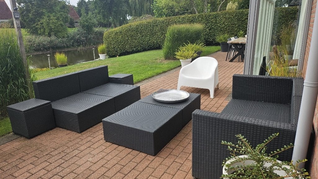 Tuinset/Loungeset, Ophalen, Kunststof, Gebruikt, 6 zitplaatsen