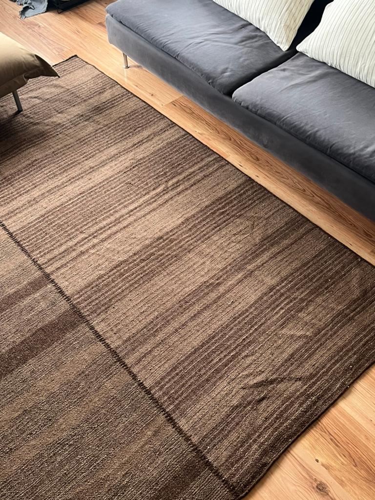 Zara home vloerkleed bruin stepen 230 x 160, Bruin, 150 tot 200 cm, 200 cm of meer, Ophalen of Verzenden