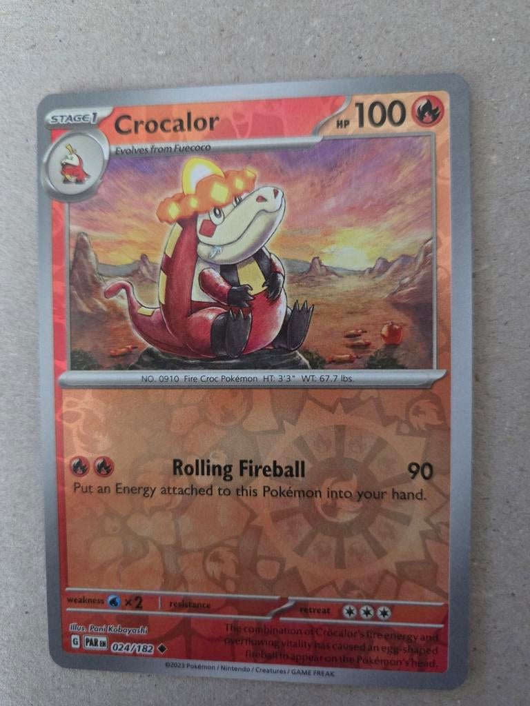Pokémon Crocalor kaart 024/162, Ophalen of Verzenden