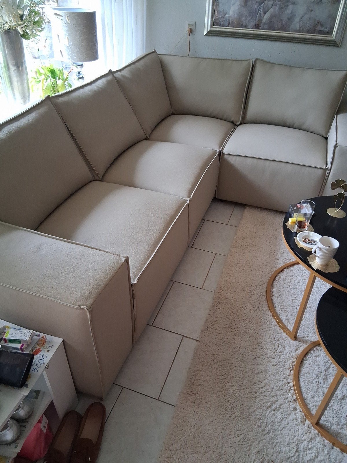 Prachtig Hoekbank Nieuw 2 weken oud, Ophalen