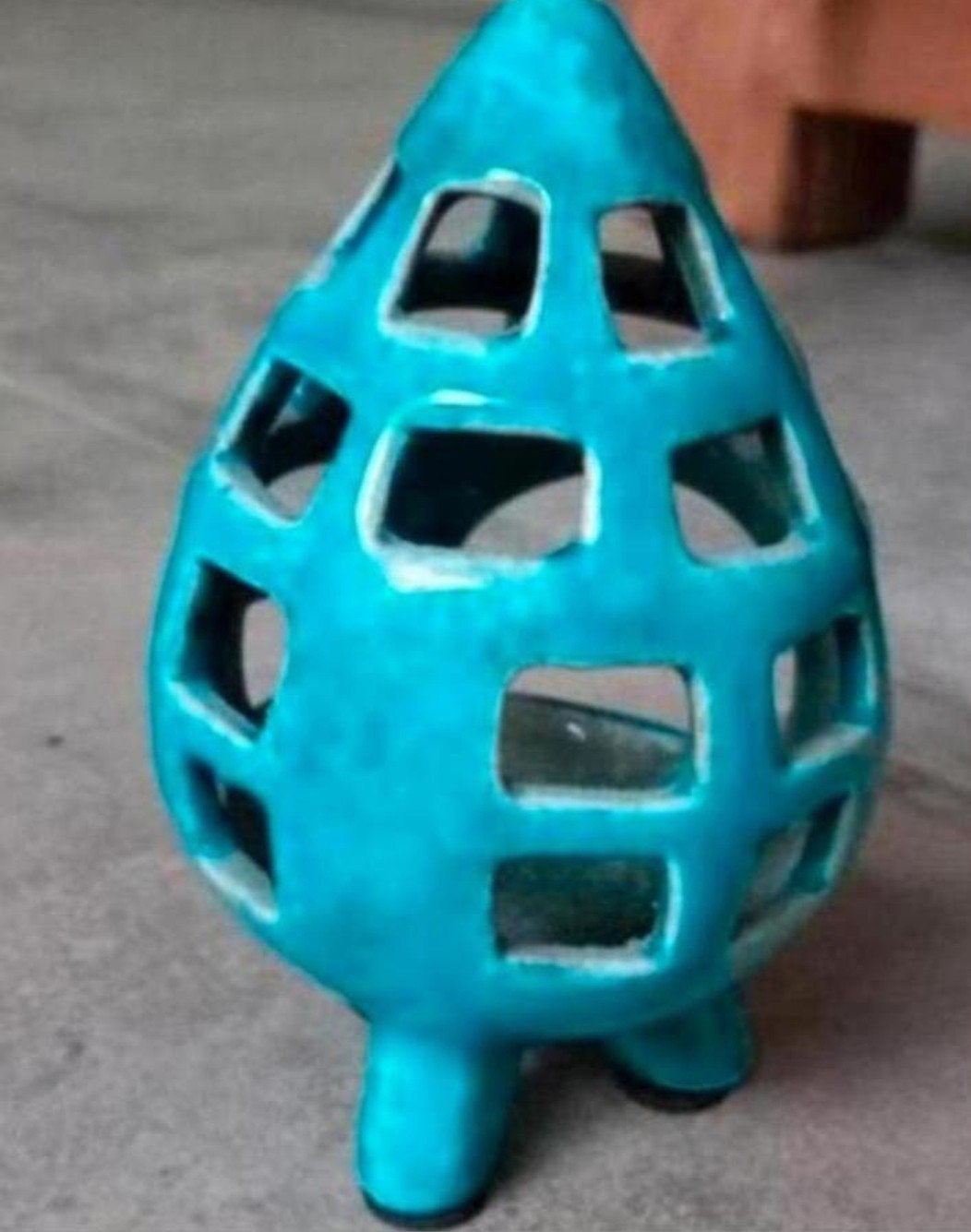 Brynxz Theelichthouder Turquoise - Sfeervol Licht, Overige materialen, Gebruikt, Blauw, Ophalen of Verzenden