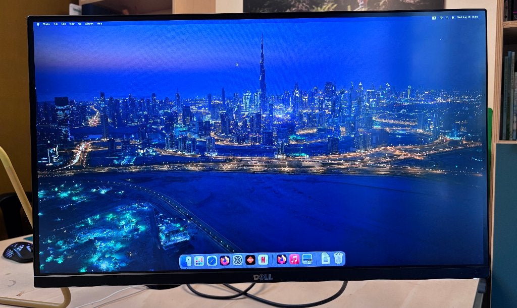 Dell U2715H 27" 1440p monitor + Ewent monitorarm, Computers en Software, Monitoren, Ophalen, Gebruikt, IPS, Onbekend