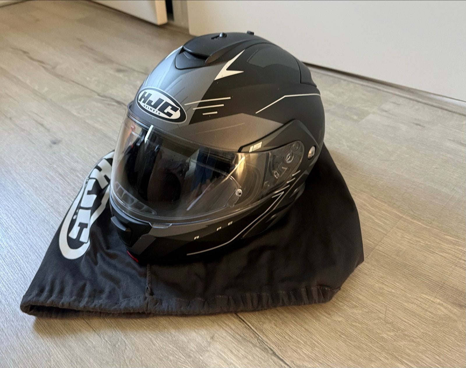 HJC IS-MAX II systeemhelm met zonnebril en Pinlock, Motoren, Kleding | Motorkleding, Overige typen, Tweedehands, Ophalen