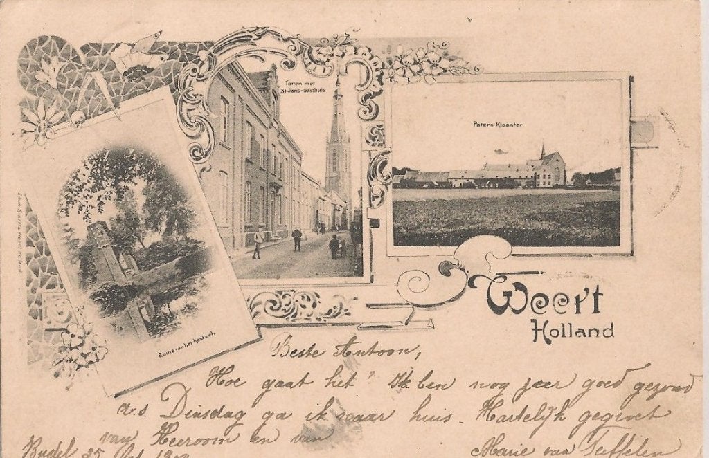 WEERT  /  LITHO1900, Verzamelen, Ophalen of Verzenden, Voor 1920, Gelopen, Limburg