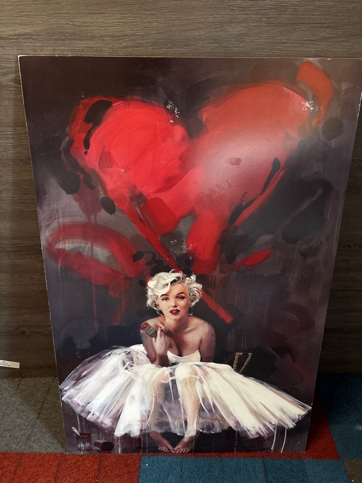 Marilyn Monroe Pop Art Schilderij - Modern en Kleurrijk, Antiek en Kunst, Ophalen, Figuren, Hout, Print