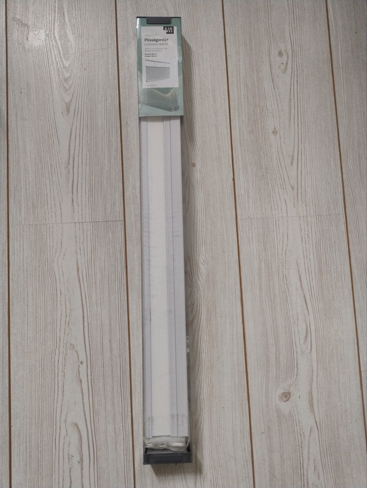 Karwei Plisségordijn Lichtdoorlatend Wit 60x180 cm, Ophalen, Wit, Karwei, Lichtdoorlatend