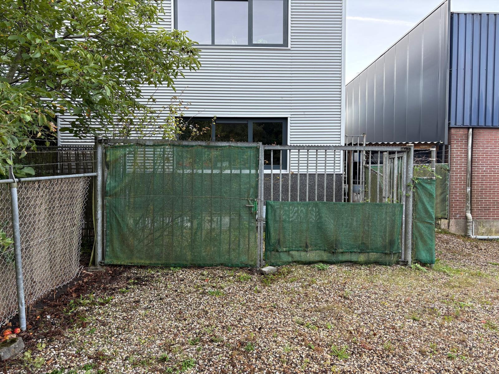 Metalen dubbele toegangspoort / spijlenhek, Ophalen, Gebruikt, IJzer, Spijlenhekwerk