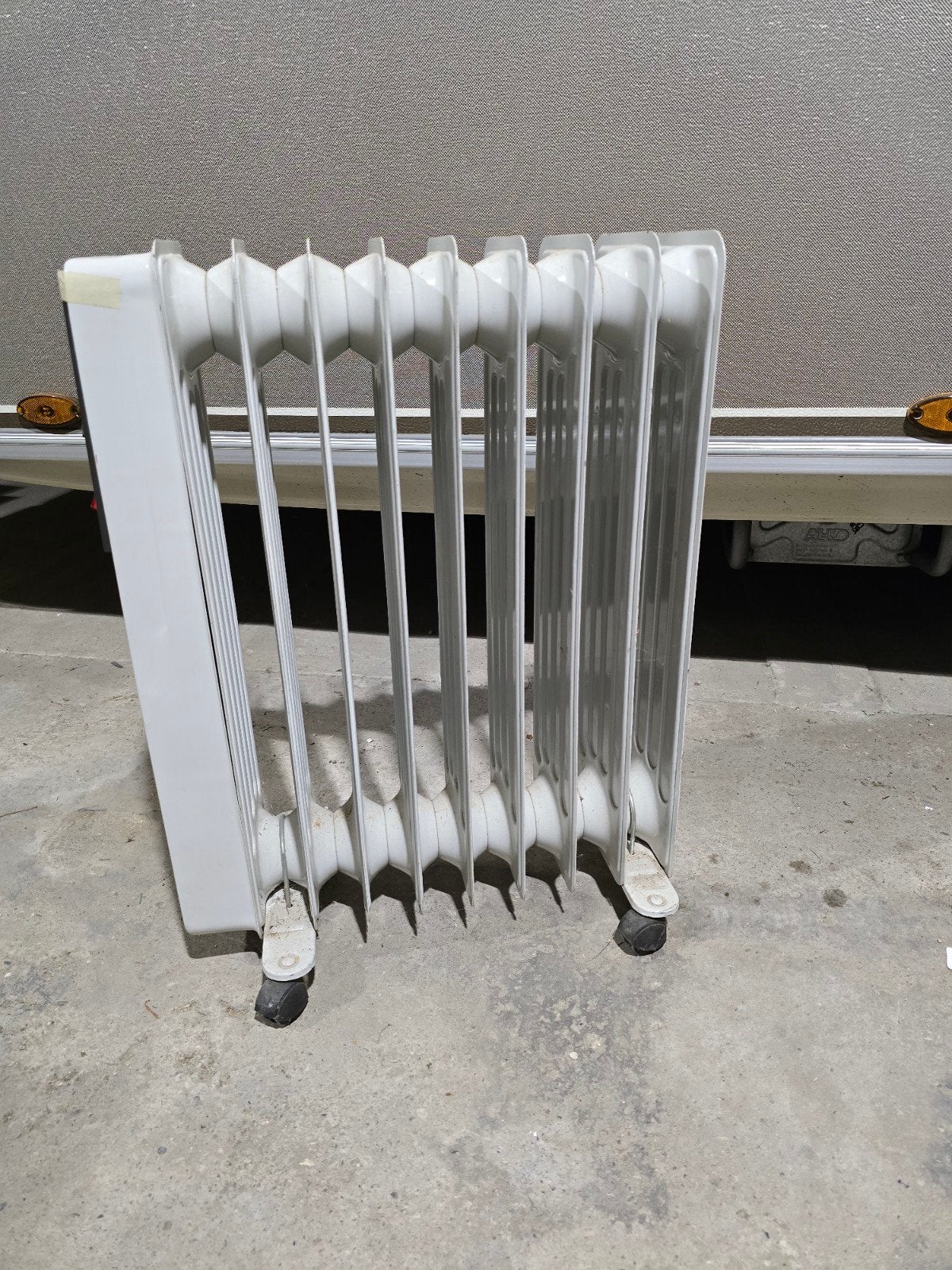 Compacte elektrische verwarming op wielen, Doe-het-zelf en Verbouw, Verwarming en Radiatoren, Ophalen, 30 tot 80 cm, Gebruikt