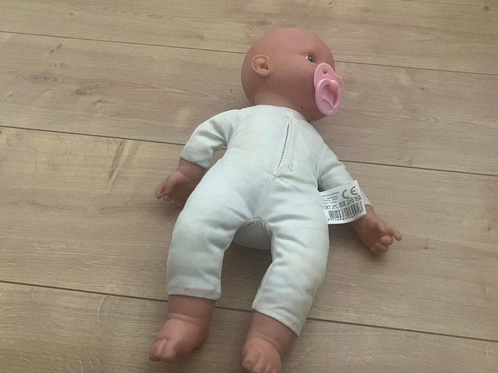 Babypop met speen - Zo goed als nieuw, Ophalen of Verzenden, Gebruikt, Babypop